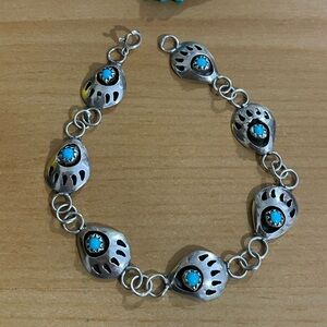 Navajo turquoise sterling silver bracelet